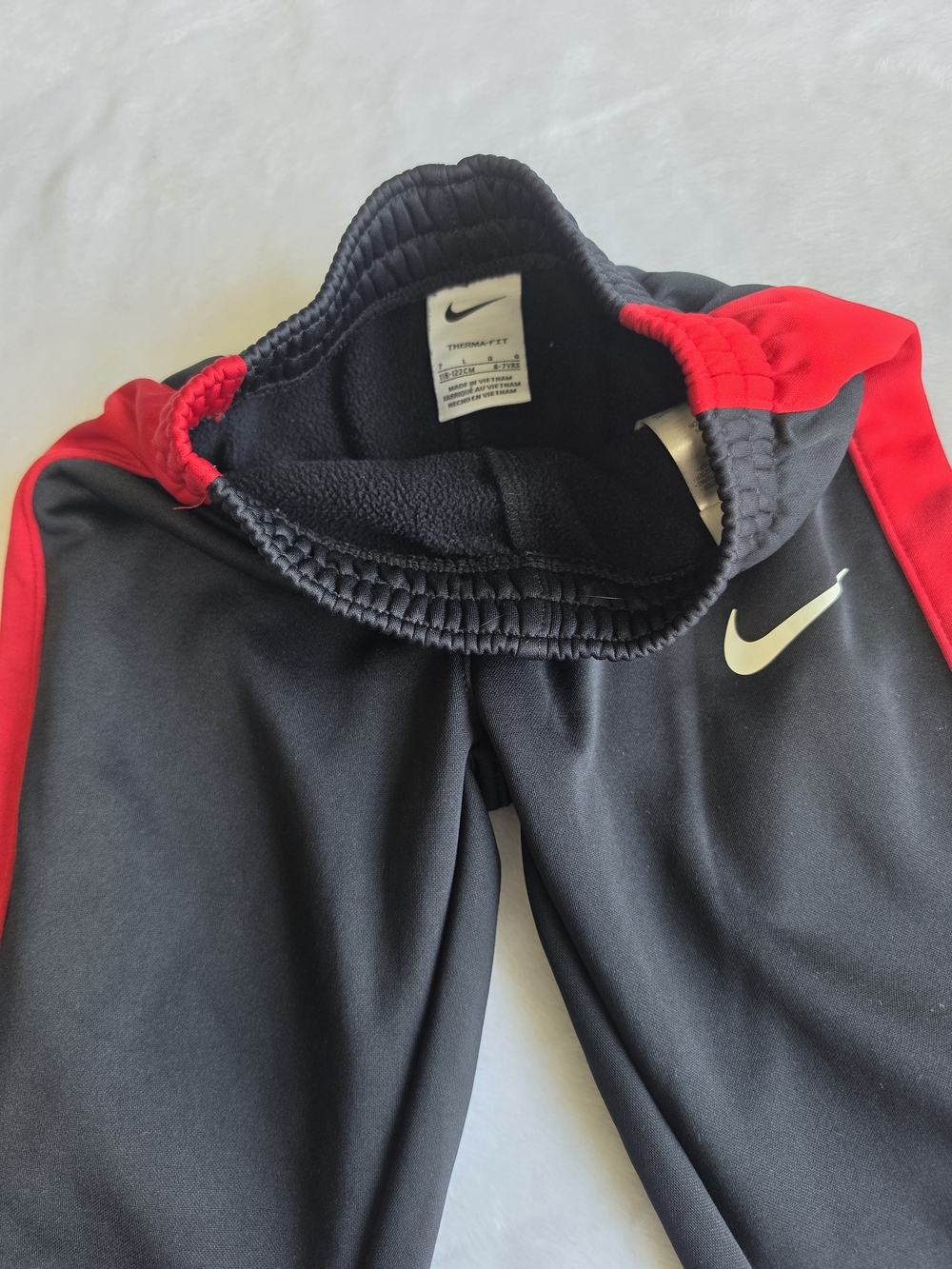 Nike Red & Black Kids Hoodie Zip Tracksuit Set - Picture 5 of 8